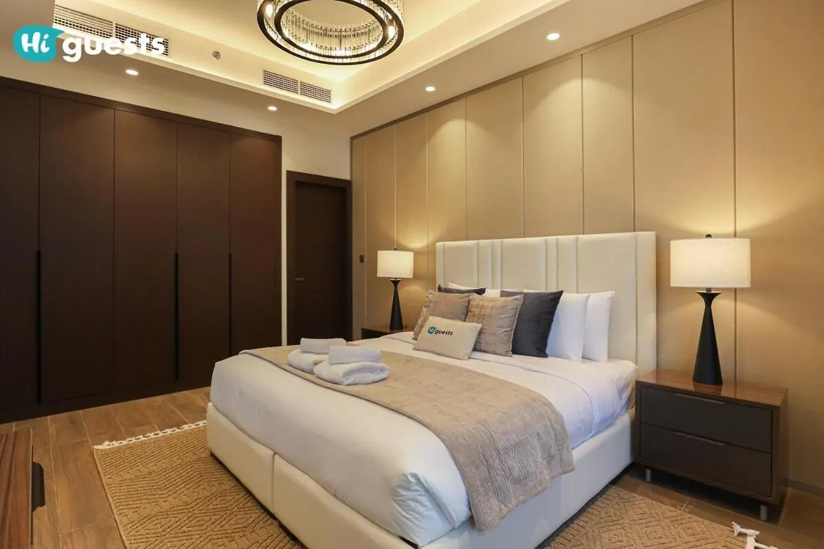 Higuests - Stylish 1Br Retreat With Modern Interiors In Dubai公寓
