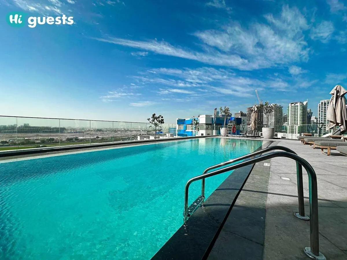 Higuests - Stylish 1Br Retreat With Modern Interiors In Dubai公寓 公寓