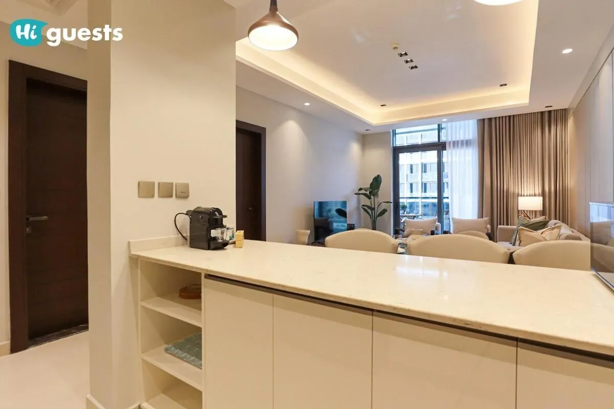 公寓 Higuests - Stylish 1Br Retreat With Modern Interiors In Dubai公寓